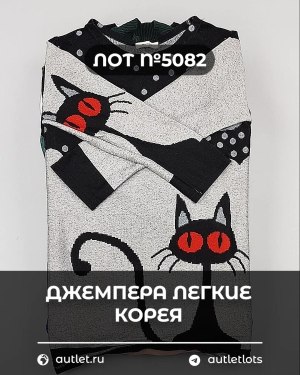 Купить Джемпера легкие Корея#20 шт, ЛОТ №5082 оптом в Петропавловске-Камчатском и Камчатском крае