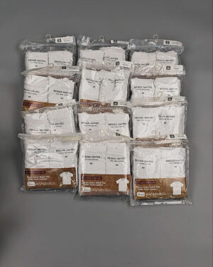 Фотография  334 - Футболка белая муж Корея 085#5 кг оптом в Петропавловске-Камчатском и Камчатском крае