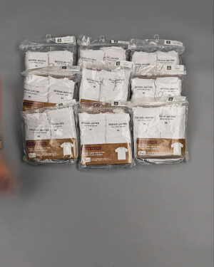 Фотография  512 - Футболка белая муж Корея 085#5 кг оптом в Петропавловске-Камчатском и Камчатском крае