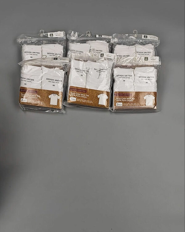 Фотография  220 - Футболка белая муж Корея 085#5 кг оптом в Петропавловске-Камчатском и Камчатском крае