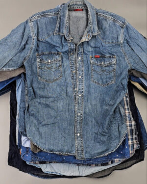 Рубашки джинсовые - Секонд-хенд оптом